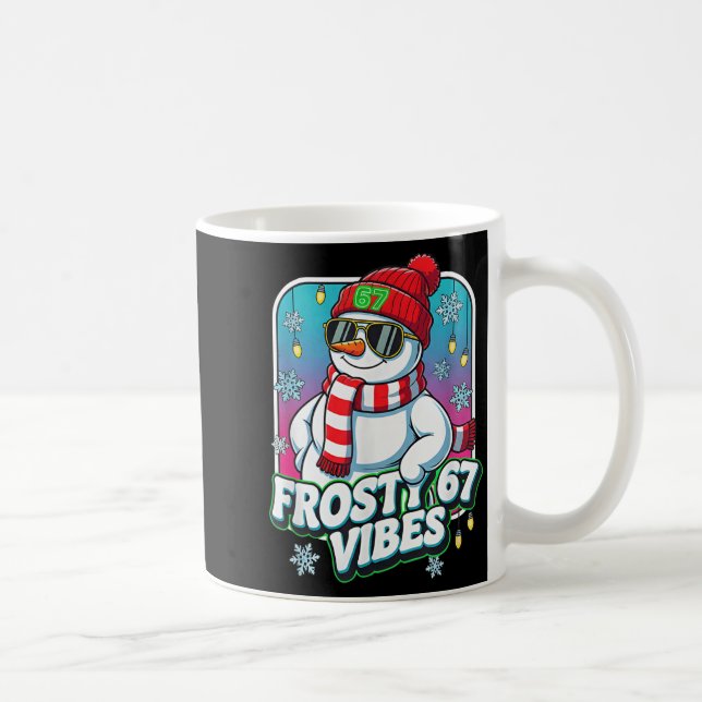 Frosty Vibes 67 Snowman Christmas  Kaffeetasse (Rechts)