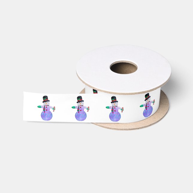 Frosty White Ribbon Satinband (Spule)