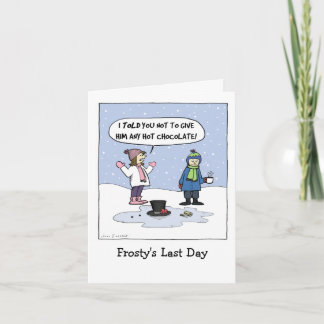 "Frosty's Last Day" Funny Christmas Cartoon | Xmas Feiertagskarte