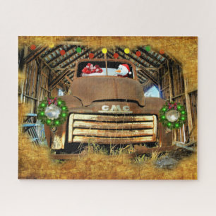 Frostys Vintage-GMC-Lkw-Weihnachtsfahrt Puzzle