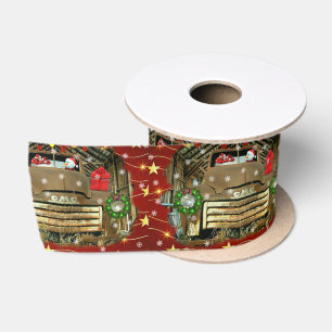 Frostys Vintage-GMC-LKW-Weihnachtsfahrt Satinband