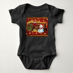 Frosty's Vintage Weihnachten Baby Strampler
