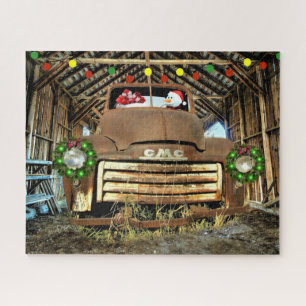 Frosty's Vintager GMC Truck Weihnachtslauf Puzzle