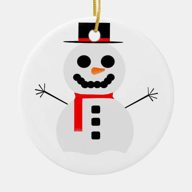 Frostzauberkunst Keramik Ornament (Vorne)