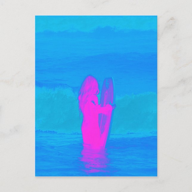 Frothing Neon Postkarte (Vorderseite)