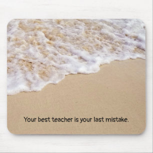 Frothy Ocean Surf mit Quote Mouse Pad Mousepad