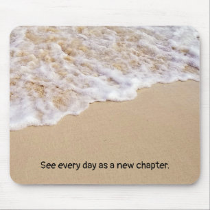 Frothy Ocean Surf mit Quote Mouse Pad Mousepad