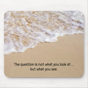 Frothy Ocean Surf mit Quote Mouse Pad Mousepad