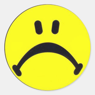 Frownie Face Sticker