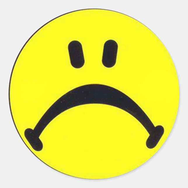 Frownie Face Sticker (Vorderseite)
