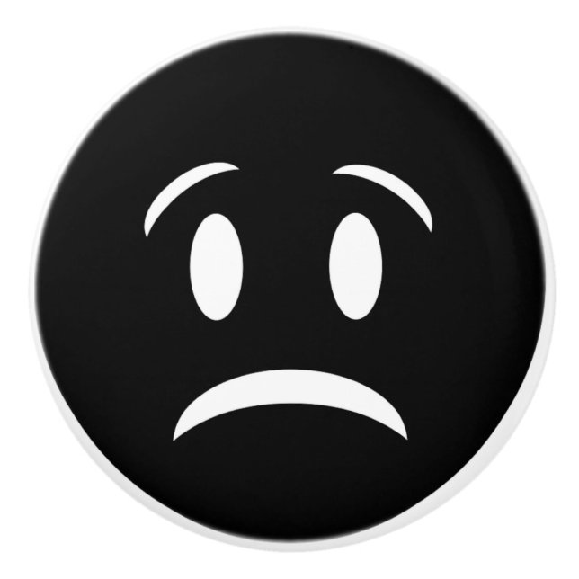 FROWNIE-GESICHT KERAMIKKNAUF (Vorderseite)