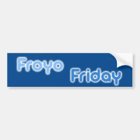 FroyoFriday Autoaufkleber