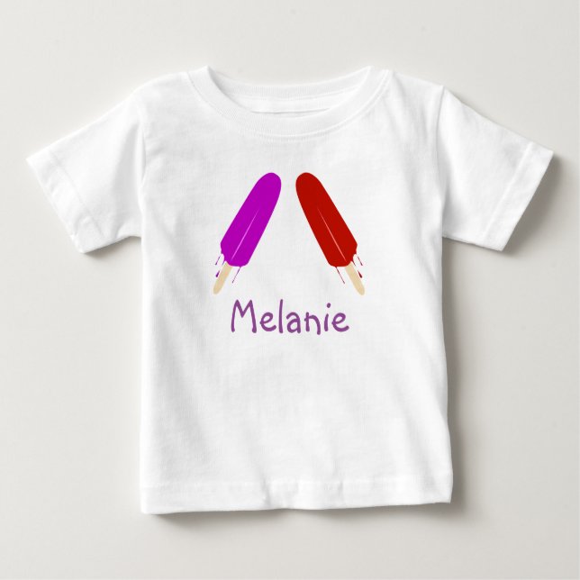 Froze Pop Individuelle Name Levelless Dress Baby T-shirt (Vorderseite)