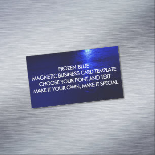 FROZEN BLAUE MAGNETIC BUSINESS CARPROBE MAGNETISCHE VISITENKARTE