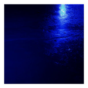 Frozen Blue 20" x 20", Poster-Papier (Halbglanz) Poster