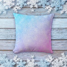 Frozen Blue to Purple Gradient Pillow Kissen
