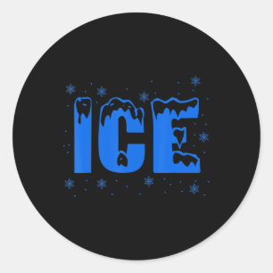 Frozen Eisbeutel Halloween Kostüm Runder Aufkleber