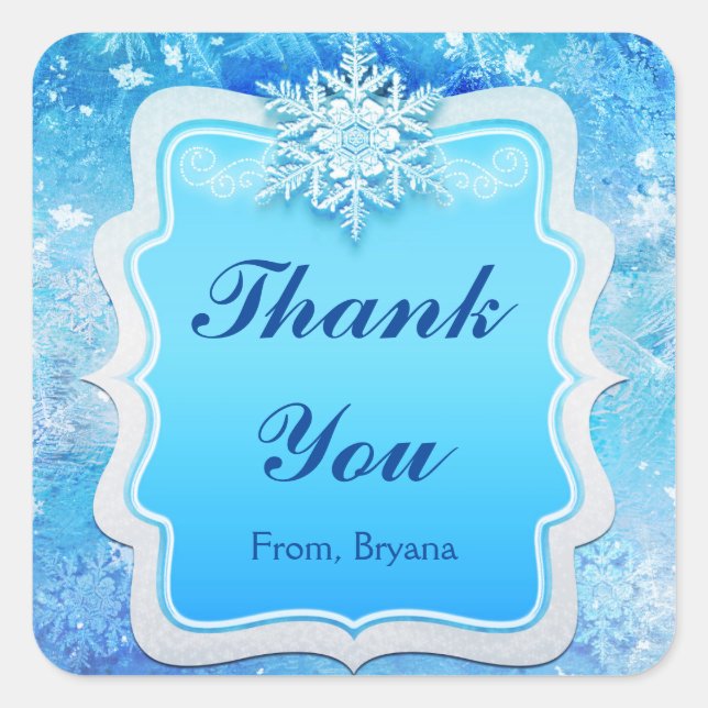 Frozen EisWinter Wonderland Snowflake Stickers (Vorderseite)