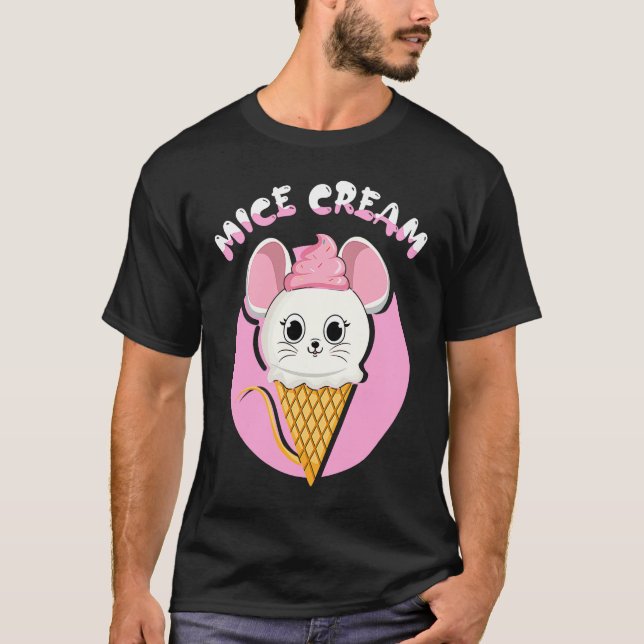 Frozen Food Mouse  Foodie Mice Cream T-Shirt (Vorderseite)