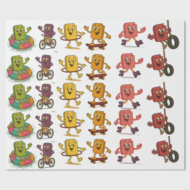Frozen Friends Wrapping Paper Geschenkpapier (Flach)