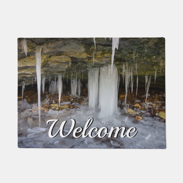 Frozen Höhle Willkommen Türmchen Fußmatte (Vorderseite)