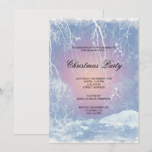 Frozen Icy Winters Weihnachts-Party Einladung