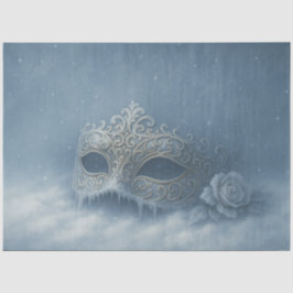 Frozen Masquerade Winter Gothic Decoupage Papier
