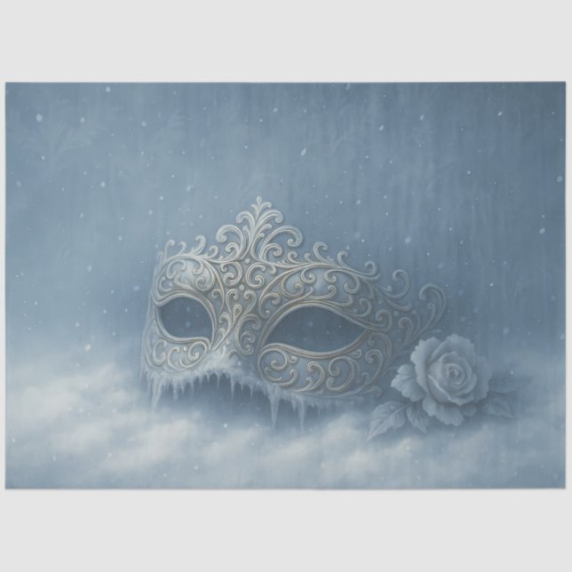 Frozen Masquerade Winter Gothic Decoupage Papier (Vorderseite)