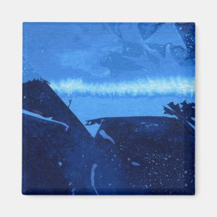 "Frozen Ridge #2" Abstrakt Art Magnet