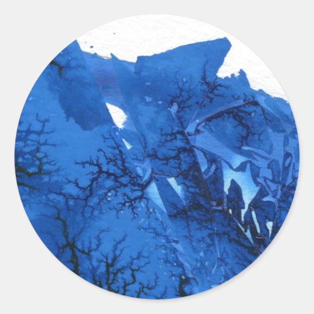 "Frozen Ridge #4" Abstract Design Sticker (Vorderseite)