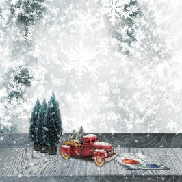 Frozen See Ice & Fresh Fallen Snowflakes Geschenkpapier Set