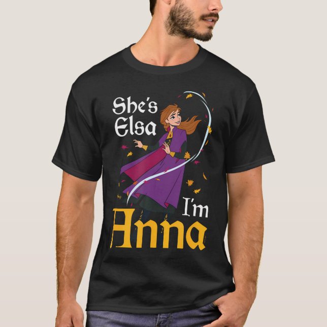 Frozen - Sie ist Elsa Ich bin Anna T-Shirt (Vorderseite)