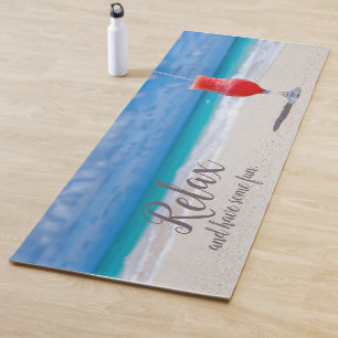 Frozen Strawberry Daiquiri auf Blue Sky Sandy Beac Yogamatte