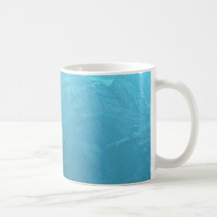 Frozen Water Ice Blue Frost Chic Winter Metallic Tasse