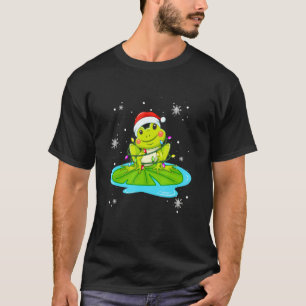 Frozen Weihnachtslicht Led Weihnachtsmannmütze Wei T-Shirt