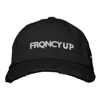 FRQNCY UP Black Hat Bestickte Baseballkappe