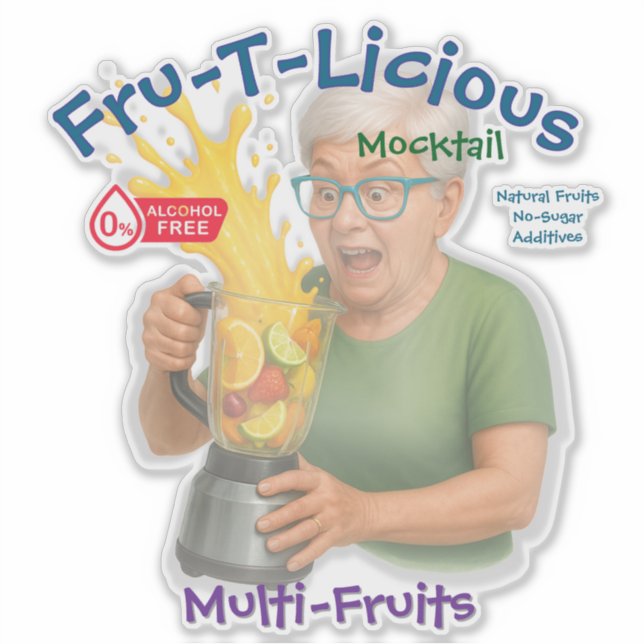 Fru-T-Lecker Aufkleber (Vorderseite)