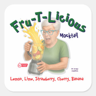 Fru-T-Licious, Quadratischer Aufkleber