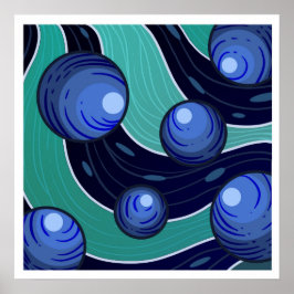 Frucht Blaubeere Poster