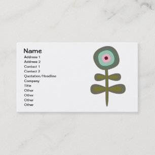 Frucht-Blumen-cooles niedliches Girly Retro Blumen Visitenkarte