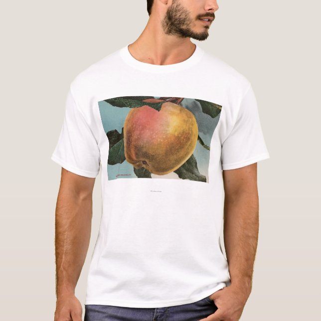 Frucht Chromo Lithographie des weißen Winters T-Shirt (Vorderseite)