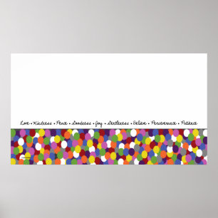 Frucht der Geist Dots Art Print Poster