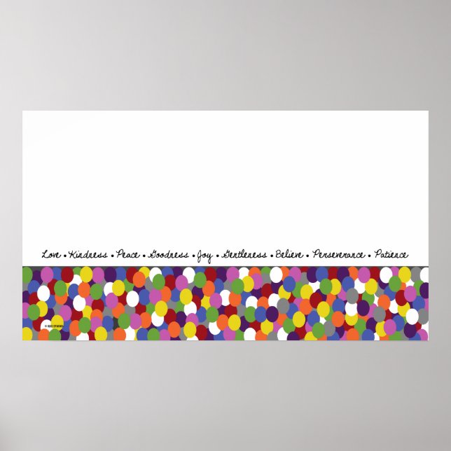 Frucht der Geist Dots Art Print Poster (Vorne)