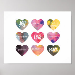 Frucht der Geist-Schrifts-Plakat-Wand-Kunst Poster