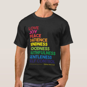Frucht der Spirit-Liebe Joy Peace Christlich T-Shirt