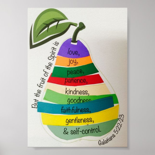 Frucht der Spirit Picture 12x18 Poster (Vorne)