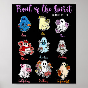 Frucht des Geistes Christlich Religiös Halloween Poster