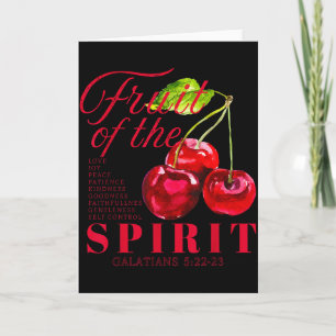 Frucht des Geistes Christlich Religiöse Bibelverse Karte