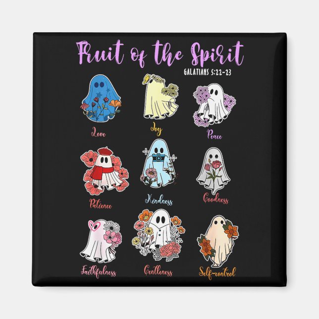 Frucht des Geistes Christlich-religiöses Halloween Magnet (Vorne)