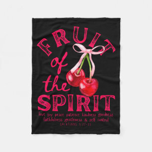 Frucht des Geistes Christliche Kokette Rosa Schlei Fleecedecke